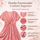 Vestido de mujer con cuello en V, estampado floral y cintura torcida