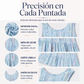Vestido midi sin mangas con cuello en O y capas para mujer