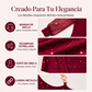 Vestido elegante de mujer con hombros al descubierto y mangas de malla