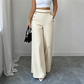 👖🔥 50% OFF POR TIEMPO LIMITADO | Pantalones de Pierna Ancha de Cintura Alta para Mujer ✨ Diseño con Ribete de Contraste, Elegancia y Comodidad Todo el Día