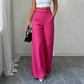 👖🔥 50% OFF POR TIEMPO LIMITADO | Pantalones de Pierna Ancha de Cintura Alta para Mujer ✨ Diseño con Ribete de Contraste, Elegancia y Comodidad Todo el Día