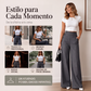 👖🔥 50% OFF POR TIEMPO LIMITADO | Pantalones de Mujer de Talle Alto y Pierna Ancha ✨ Diseño con Botones Laterales, Elegancia y Comodidad para Todo el Día