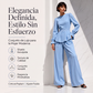 👗🔥 50% OFF POR TIEMPO LIMITADO | Conjunto Elegante para Mujer de Blusa con Mangas Abullonadas y Pantalones de Pierna Ancha ✨ Estilo Sofisticado, Comodidad y Moda Todo el Día