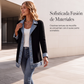 🧥🔥 50% OFF POR TIEMPO LIMITADO | Cazadora de Punto para Mujer con Parches de Mezclilla ✨ Diseño Moderno, Corte Cómodo y Estilo Urbano Sofisticado