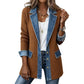 🧥🔥 50% OFF POR TIEMPO LIMITADO | Cazadora de Punto para Mujer con Parches de Mezclilla ✨ Diseño Moderno, Corte Cómodo y Estilo Urbano Sofisticado