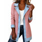 🧥🔥 50% OFF POR TIEMPO LIMITADO | Cazadora de Punto para Mujer con Parches de Mezclilla ✨ Diseño Moderno, Corte Cómodo y Estilo Urbano Sofisticado