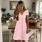 👗🔥 50% OFF POR TIEMPO LIMITADO | Vestido de Mujer con Cuello en V Festoneado y Bordados Calados ✨ Elegancia Femenina, Diseño Fresco y Estilo Sofisticado