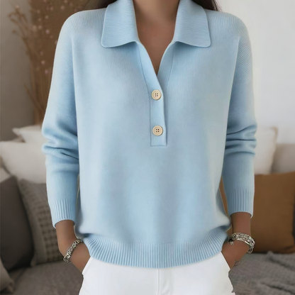 👗🔥 50% OFF POR TIEMPO LIMITADO | Jersey de Punto Elegante con Cuello de Solapa para Mujer ✨ Diseño Sofisticado, Cálido y Cómodo para un Estilo Impecable Cada Día