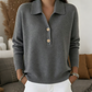 👗🔥 50% OFF POR TIEMPO LIMITADO | Jersey de Punto Elegante con Cuello de Solapa para Mujer ✨ Diseño Sofisticado, Cálido y Cómodo para un Estilo Impecable Cada Día