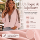 👚🔥 50% OFF POR TIEMPO LIMITADO | Top de Manga Larga para Mujer con Cuello en V y Estampado 3D ✨ Diseño Moderno, Elegante y Cómodo para Cualquier Ocasión