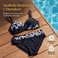👙🔥 50% OFF POR TIEMPO LIMITADO | Bikini Push-Up de Mujer de Dos Piezas ✨ Diseño Cruzado, Cintura Favorecedora y Figura Espectacular para la Playa