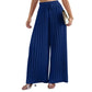 👖🔥 50% OFF POR TIEMPO LIMITADO | Pantalones de Pierna Ancha Plisados para Mujer ✨ Cintura Alta con Cordón, Estilo Elegante y Comodidad Todo el Día