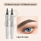 💥COMPRA 1 RECIBE 1 GRATIS🎉Lápiz de cejas de alta calidad 3D impermeable microblading 4 punta de tenedor lápiz de tatuaje